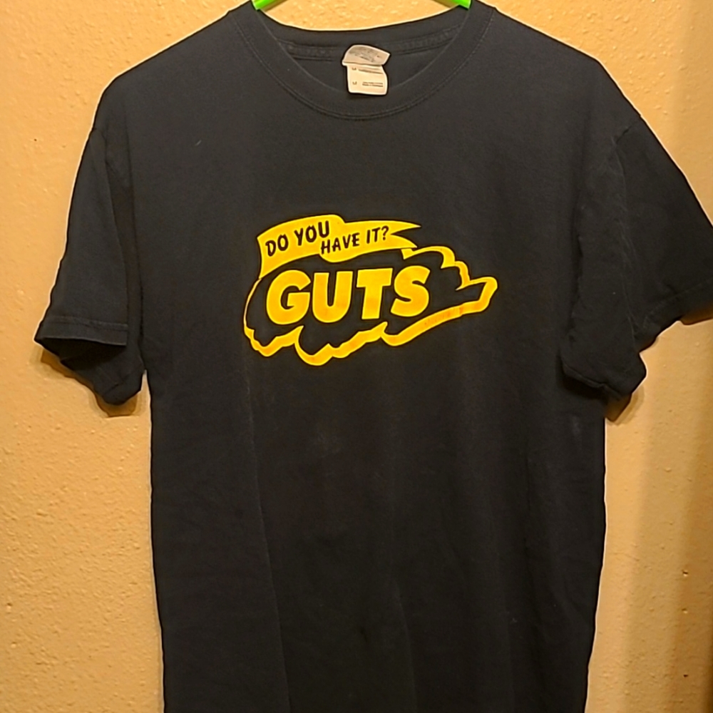 "Do you have it? GUTS" T-shirt Black Medium